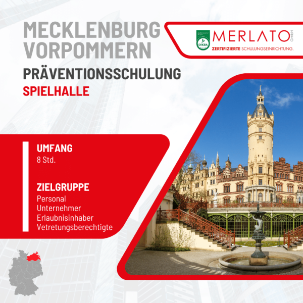 Merlato Schulung Spielhalle Mecklenburg-Vorpommern