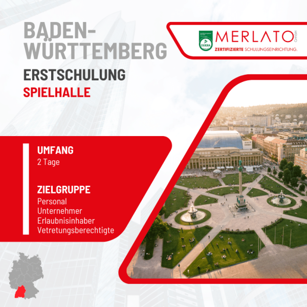 Baden-Württemberg / Spielhalle / Erstschulung